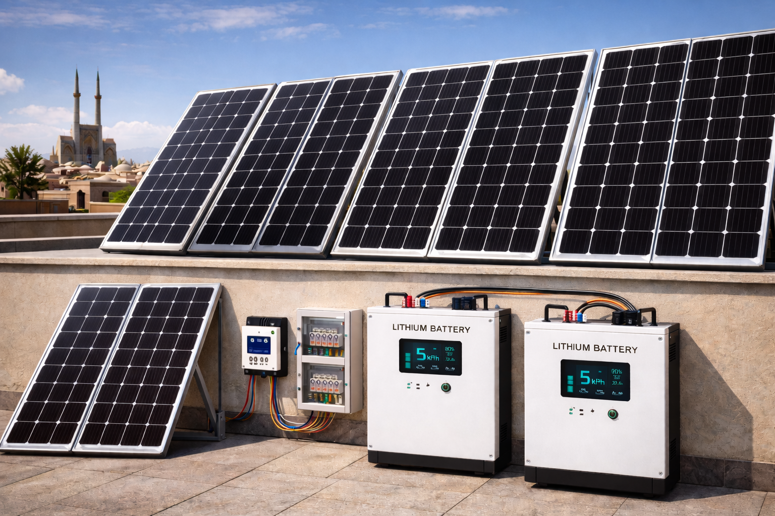 پنل خورشیدی 450 وات پلی کریستال